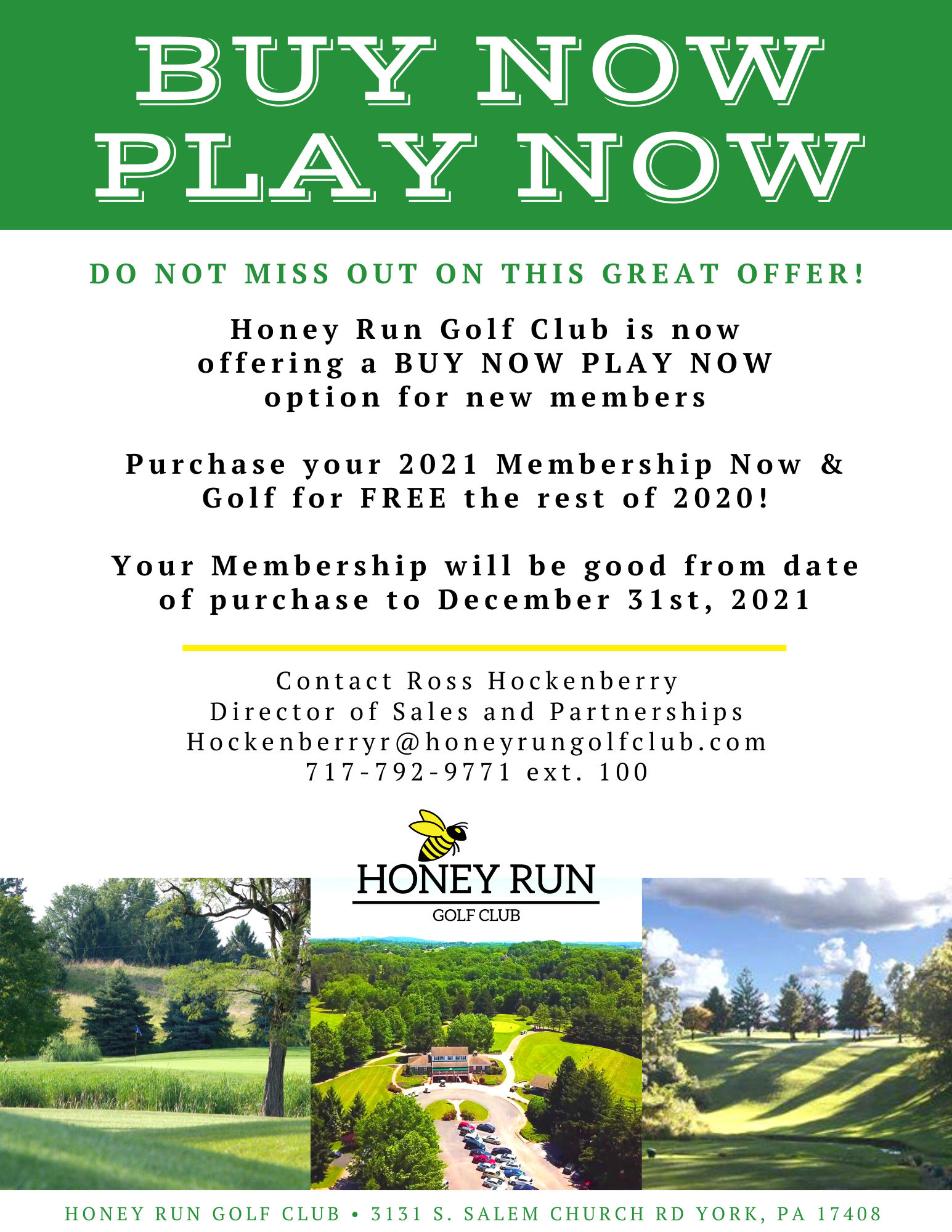 Honey Run Golf Course York Pa Membership - Honey Run Golf Club